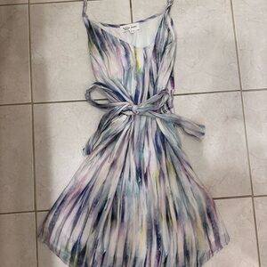90s/y2k tie dye print dress